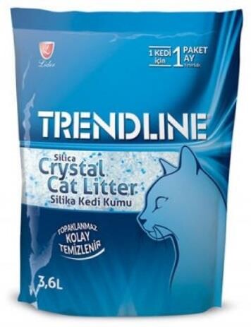 Trendline Süper Emici Tozsuz Silika Kristal Kedi Kumu 1.4 KG 3.6 LT | SRC: Barcode: